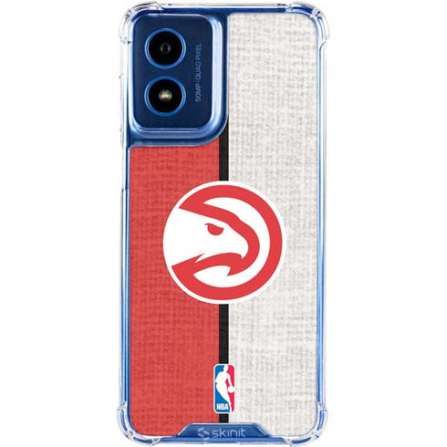 NBA Atlanta Hawks Canvas Moto G 5G (2024) Clear Case